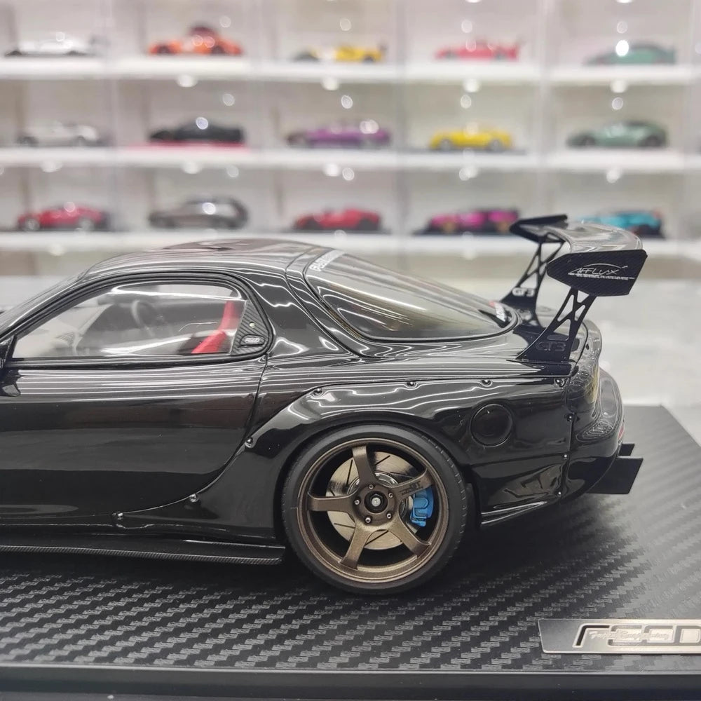 [Ignition] 1:18 Mazda 1992 RX-7 Feed Afflux GT3 FD3S Black Model Car Resin