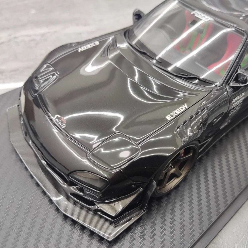 [Ignition] 1:18 Mazda 1992 RX-7 Feed Afflux GT3 FD3S Black Model Car Resin