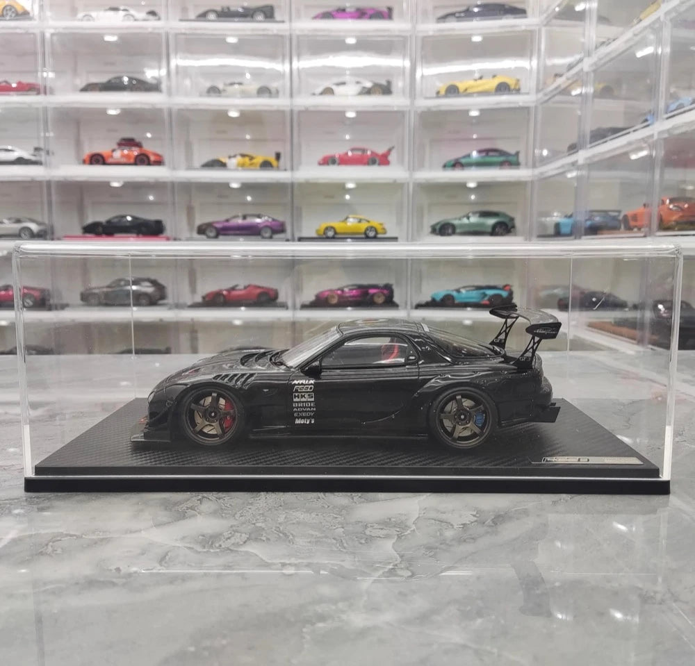[Ignition] 1:18 Mazda 1992 RX-7 Feed Afflux GT3 FD3S Black Model Car Resin