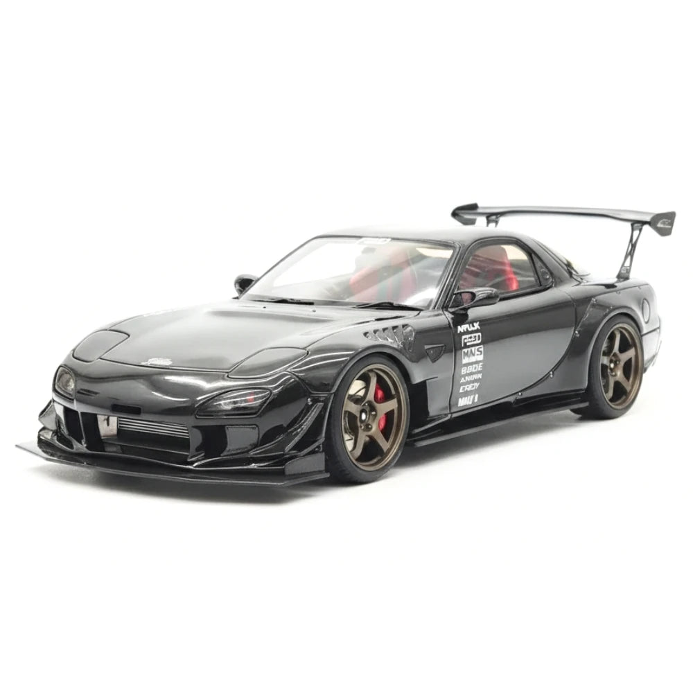 [Ignition] 1:18 Mazda 1992 RX-7 Feed Afflux GT3 FD3S Black Model Car Resin