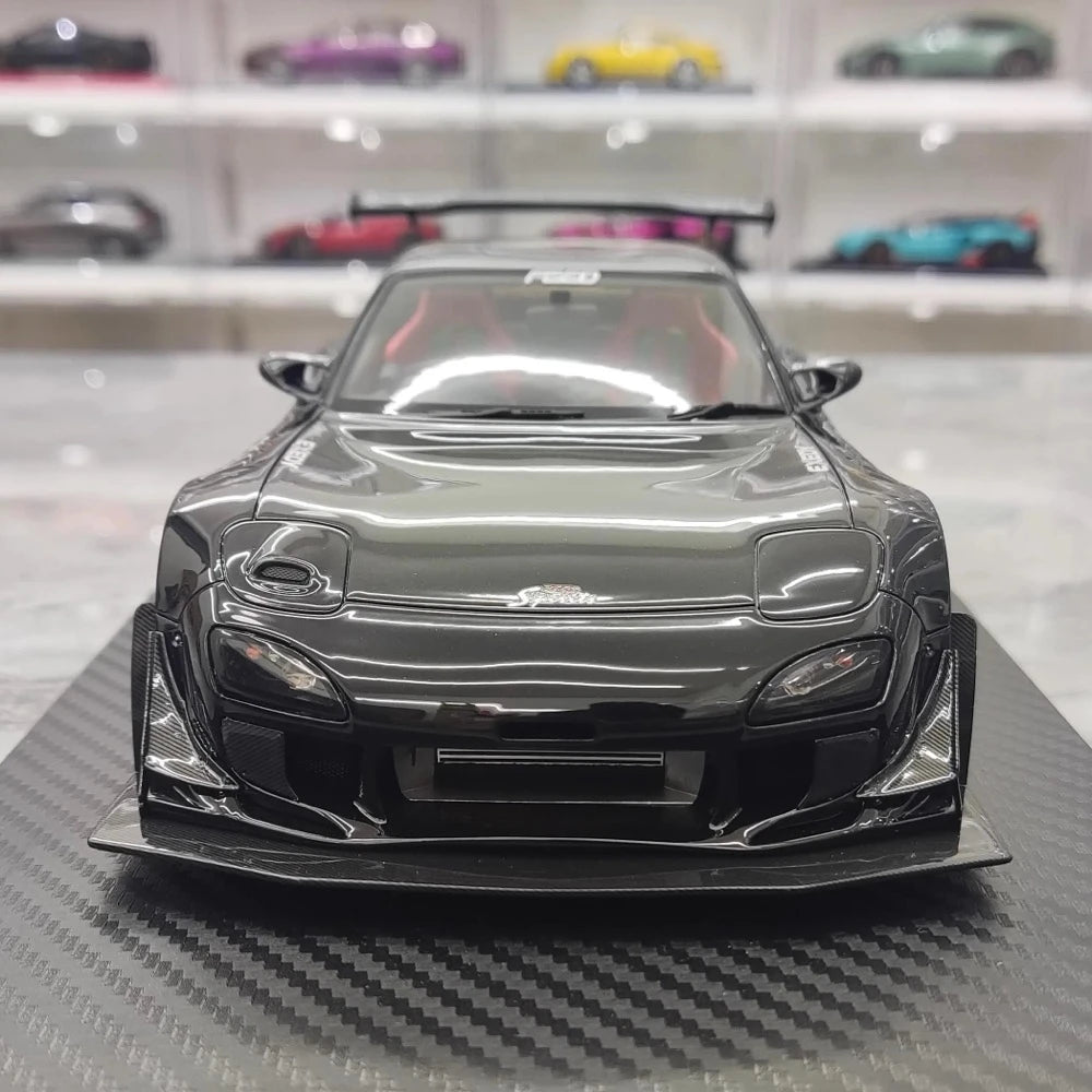 [Ignition] 1:18 Mazda 1992 RX-7 Feed Afflux GT3 FD3S Black Model Car Resin
