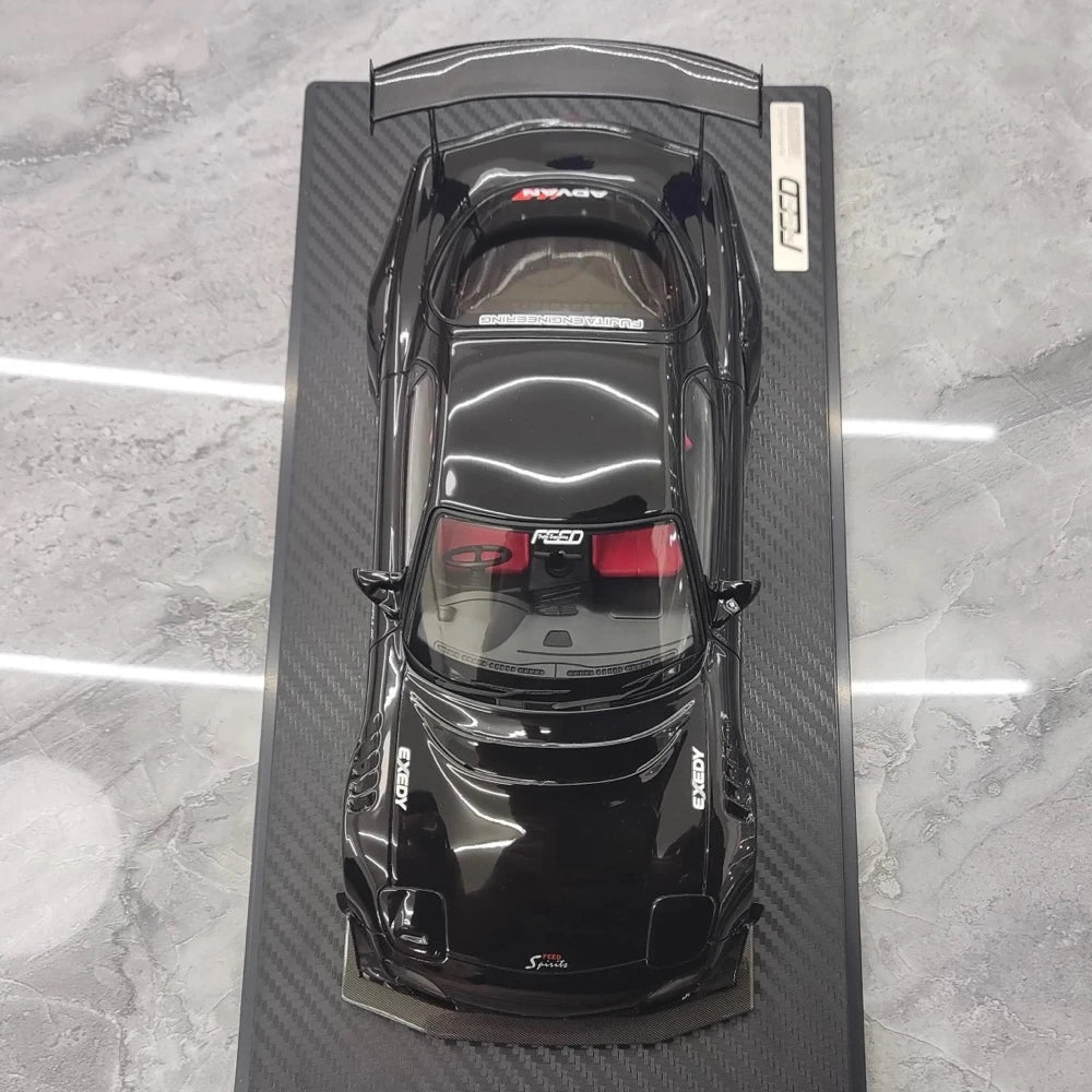 [Ignition] 1:18 Mazda 1992 RX-7 Feed Afflux GT3 FD3S Black Model Car Resin