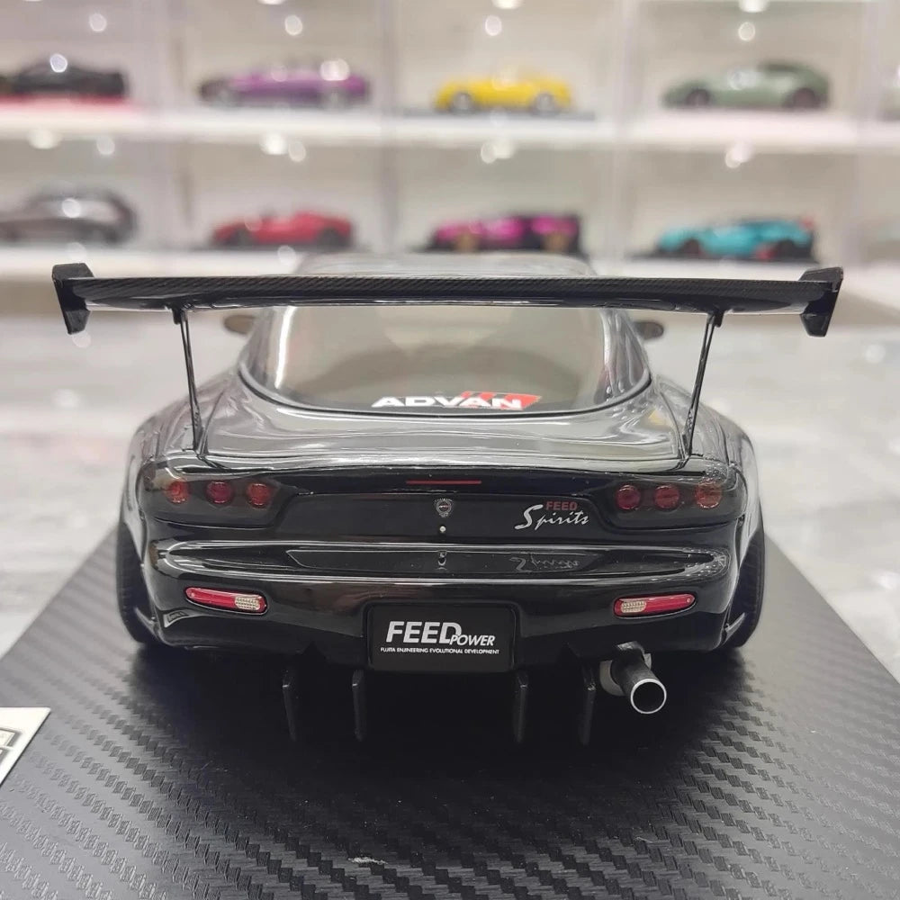 [Ignition] 1:18 Mazda 1992 RX-7 Feed Afflux GT3 FD3S Black Model Car Resin