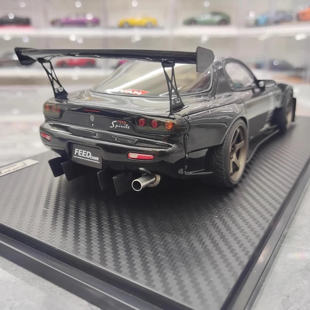[Ignition] 1:18 Mazda 1992 RX-7 Feed Afflux GT3 FD3S Black Model Car Resin