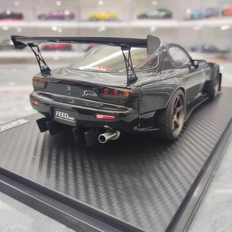 [Ignition] 1:18 Mazda 1992 RX-7 Feed Afflux GT3 FD3S Black Model Car Resin