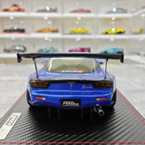 [Ignition] 1:18 Mazda 1992 RX-7 Feed Afflux GT3 FD3S bleu voiture miniature Resin