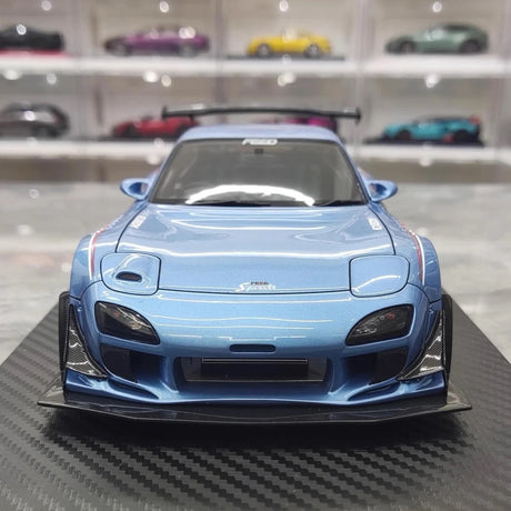 [Ignition] 1:18 Mazda 1992 RX-7 Feed Afflux GT3 FD3S Cyan Model Car Resin