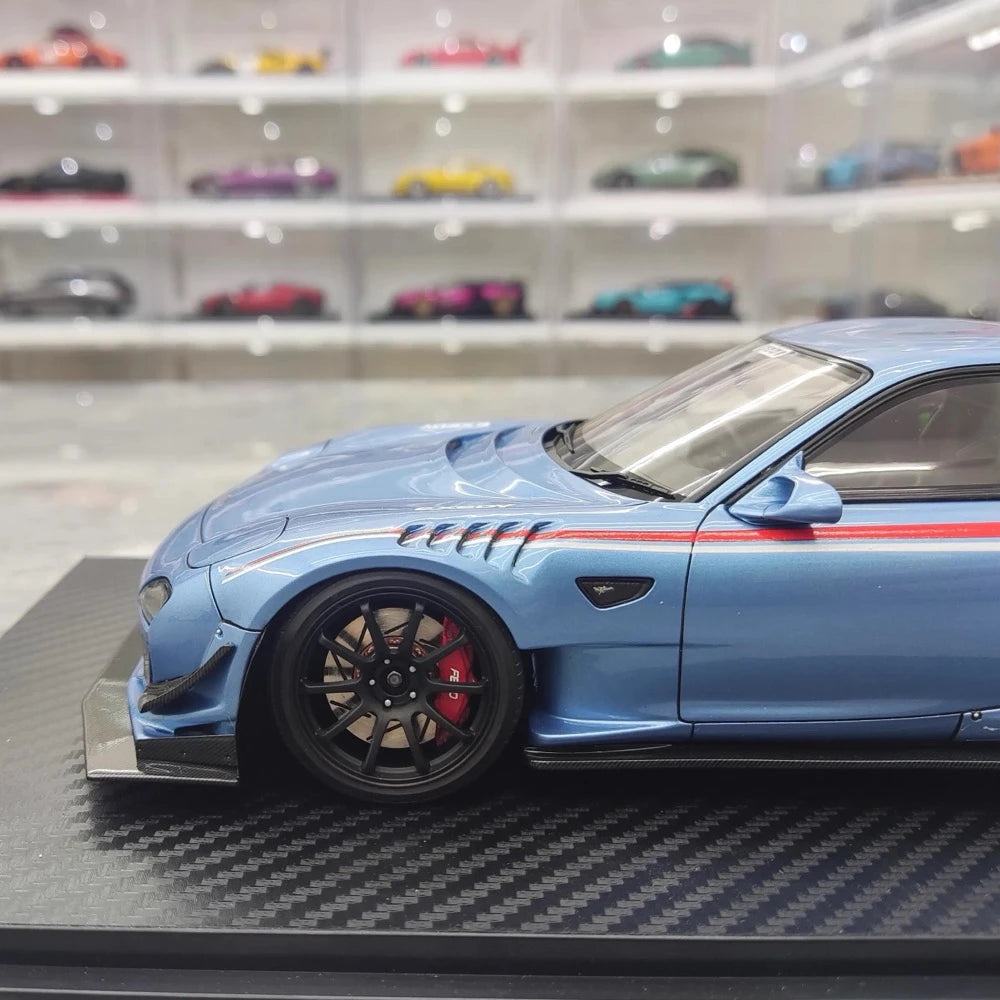 [Ignition] 1:18 Mazda 1992 RX-7 Feed Afflux GT3 FD3S Cyan Model Car Resin