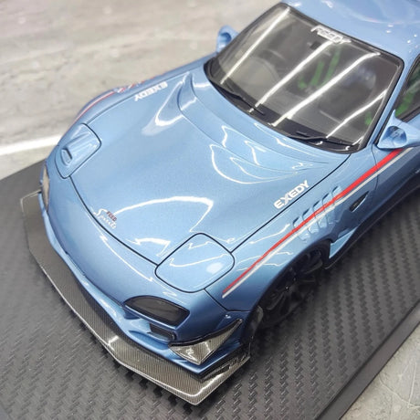 [Ignition] 1:18 Mazda 1992 RX-7 Feed Afflux GT3 FD3S Cyan Model Car Resin