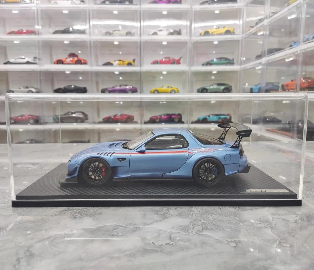 [Ignition] 1:18 Mazda 1992 RX-7 Feed Afflux GT3 FD3S Cyan Model Car Resin