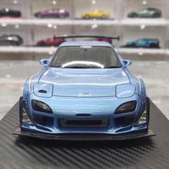 [Ignition] 1:18 Mazda 1992 RX-7 Feed Afflux GT3 FD3S Cyan Model Car Resin