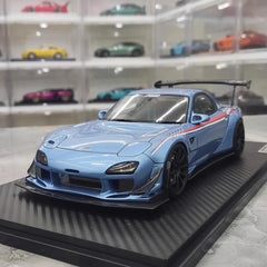 [Ignition] 1:18 Mazda 1992 RX-7 Feed Afflux GT3 FD3S Cyan Model Car Resin