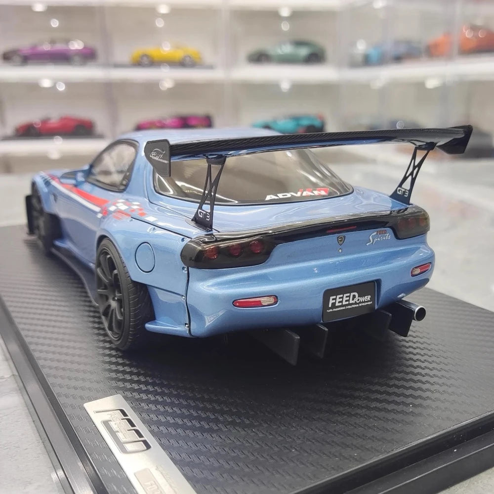[Ignition] 1:18 Mazda 1992 RX-7 Feed Afflux GT3 FD3S Cyan modelauto Hars