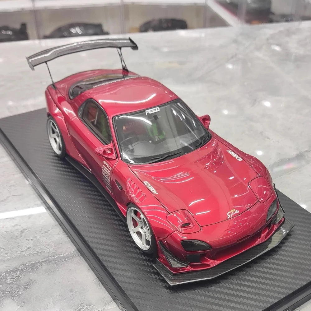 [Ignition] 1:18 Mazda 1992 RX-7 Feed Afflux GT3 FD3S Red Model Car Resin