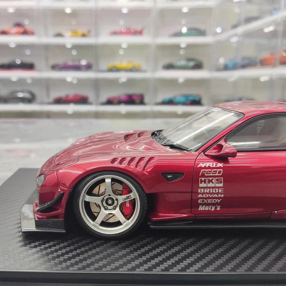 [Ignition] 1:18 Mazda 1992 RX-7 Feed Afflux GT3 FD3S Red Model Car Resin