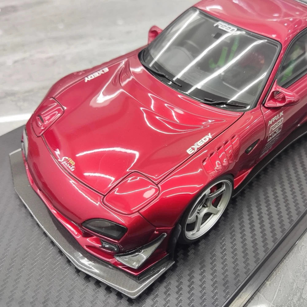 [Ignition] 1:18 Mazda 1992 RX-7 Feed Afflux GT3 FD3S Red Model Car Resin