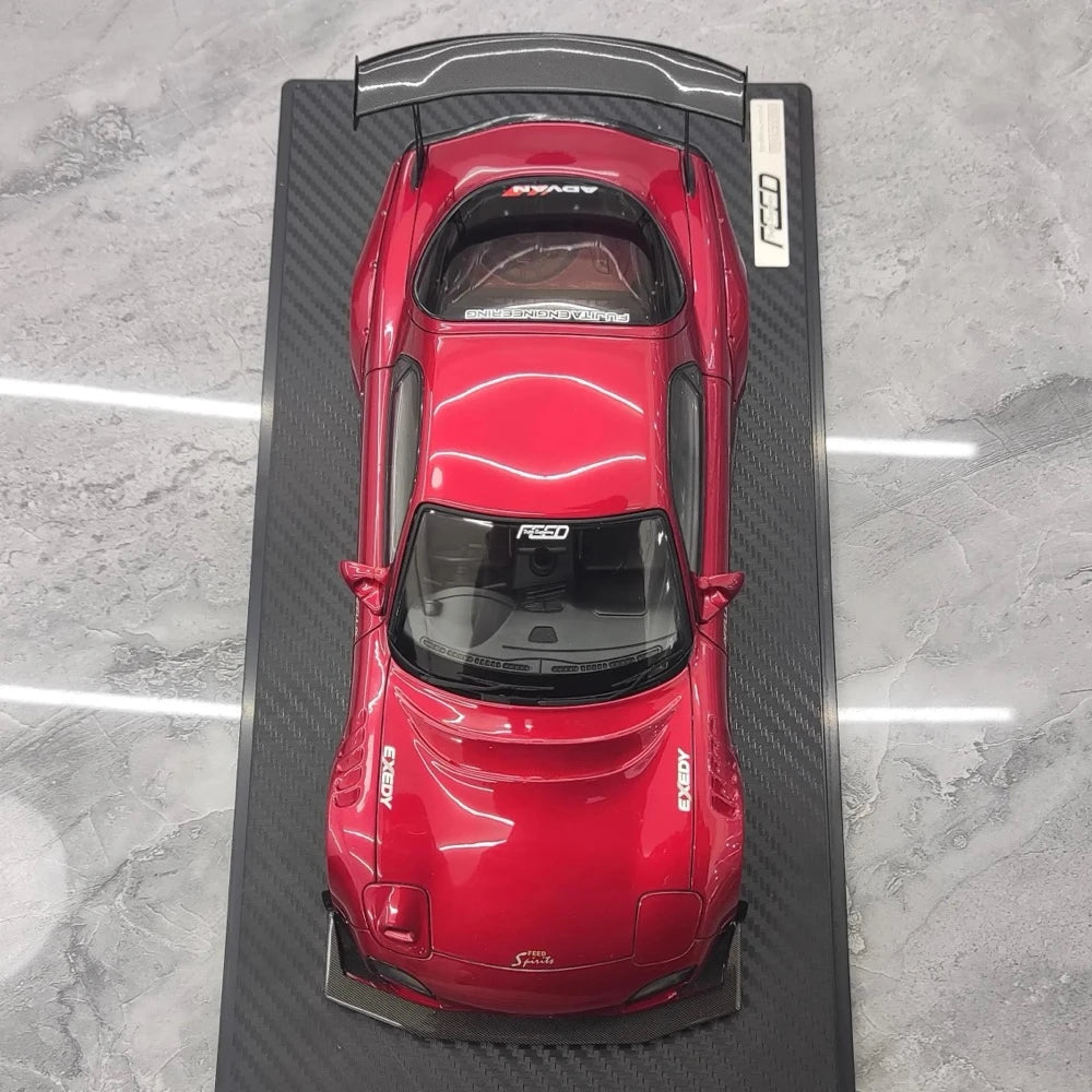 [Ignition] 1:18 Mazda 1992 RX-7 Feed Afflux GT3 FD3S Red Model Car Resin
