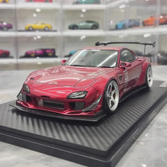 [Ignition] 1:18 Mazda 1992 RX-7 Feed Afflux GT3 FD3S Red Model Car Resin