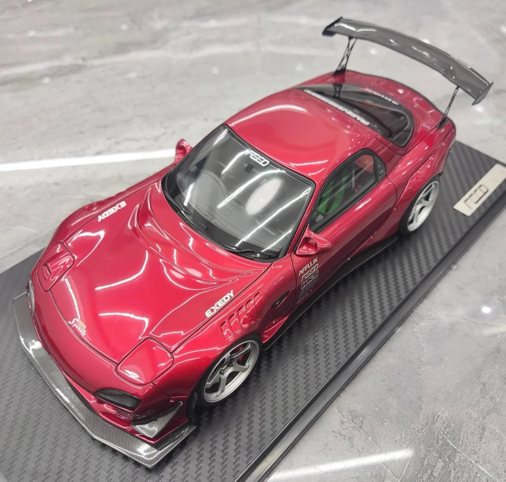 [Ignition] 1:18 Mazda 1992 RX-7 Feed Afflux GT3 FD3S Red Model Car Resin