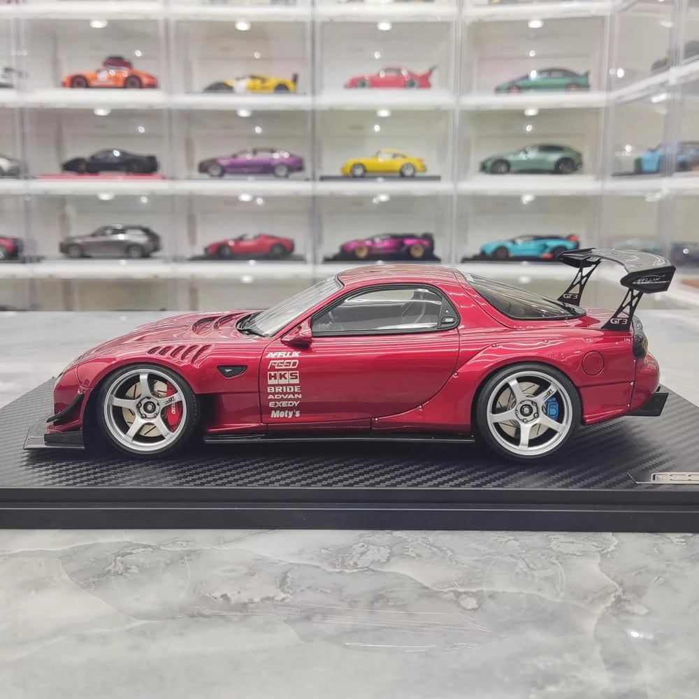 [Ignition] 1:18 Mazda 1992 RX-7 Feed Afflux GT3 FD3S Red Model Car Resin