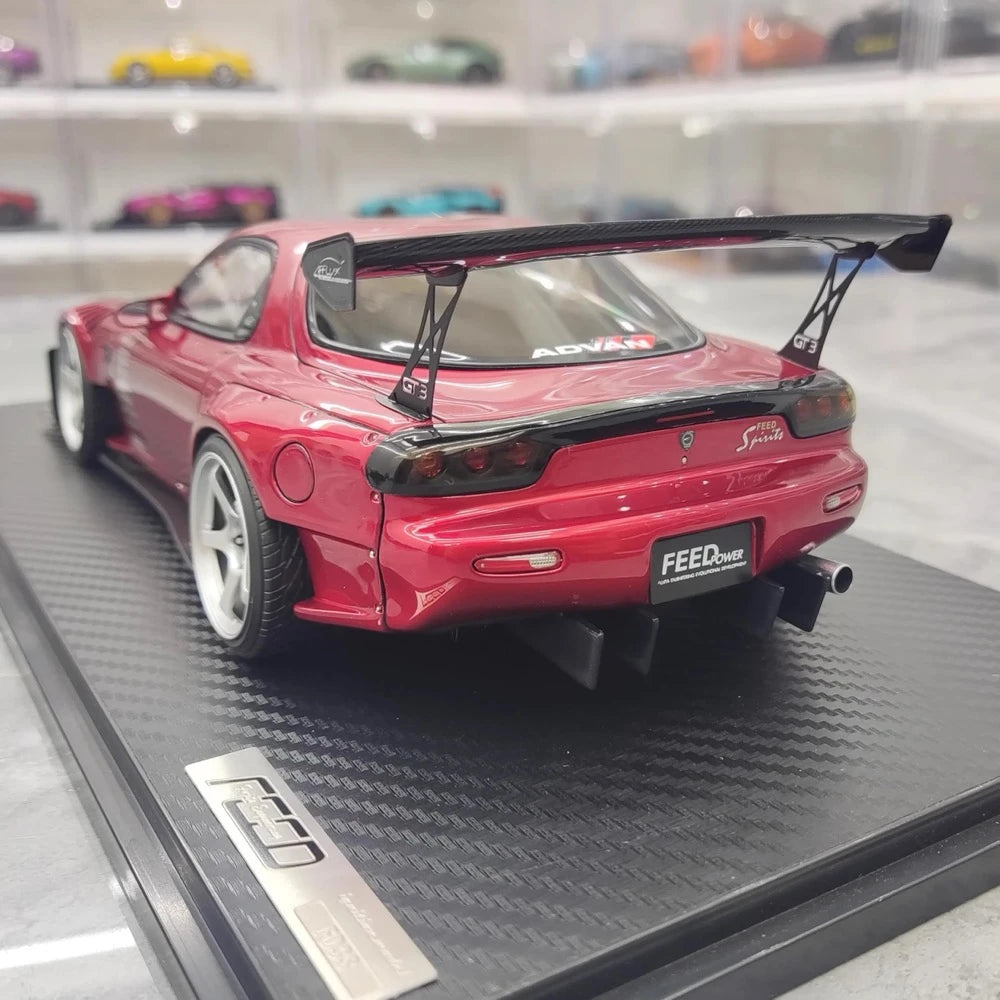 [Ignition] 1:18 Mazda 1992 RX-7 Feed Afflux GT3 FD3S Red Model Car Resin