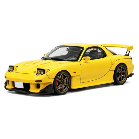 Ignition Mazda 1993 RX-7 FD3S Initial D Keisuke Takahashi Yellow 1:18 – Samlarresin Resin Modellresin