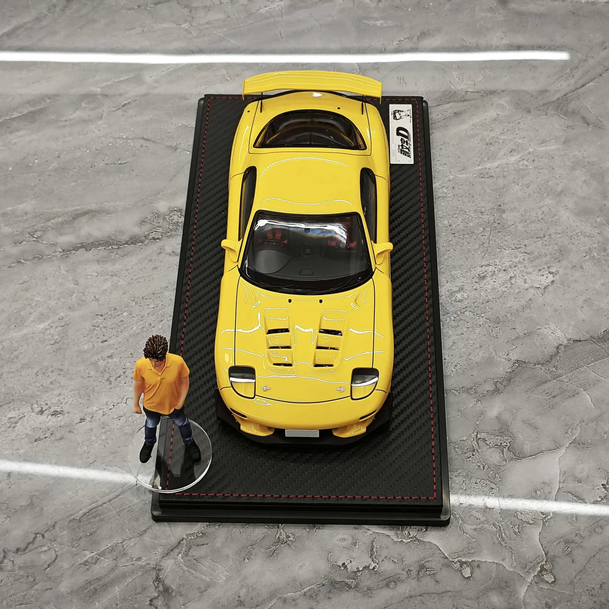 Accensione Mazda 1993 RX-7 FD3S Initial D Keisuke Takahashi Giallo 1:18 – Resina modello in resina collezionabile
