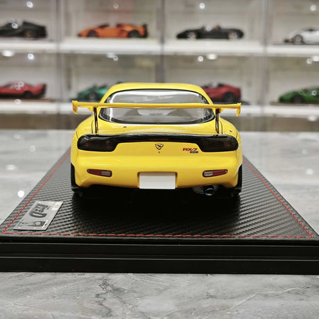 Ignition Mazda 1993 RX-7 FD3S Initial D Keisuke Takahashi Yellow 1:18 – Samlarresin Resin Modellresin