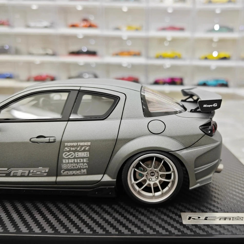 [Ignition] 1:18 Mazda 2003 RX-8 RE Amemiya grigio modellino di auto resina