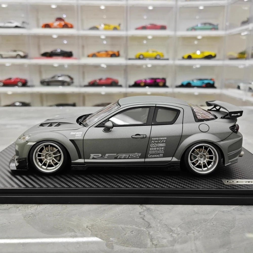 [Ignition] 1:18 Mazda 2003 RX-8 RE Amemiya Gray Model Car Resin
