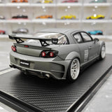 [Ignition] 1:18 Mazda 2003 RX-8 RE Amemiya grigio modellino di auto resina