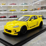 [Ignition] 1:18 Mazda 2003 RX-8 RE Amemiya Yellow Model Car Resin