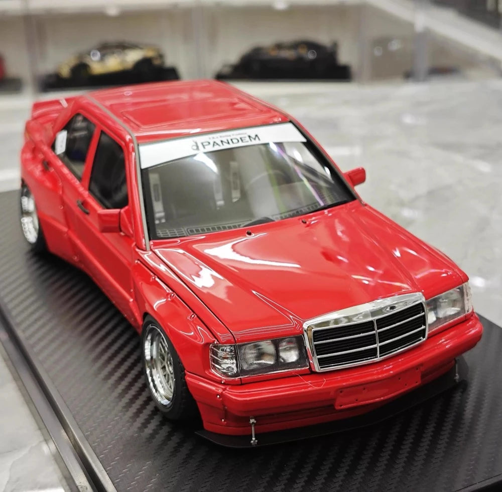 [Ignition] 1:18 Mercedes-Benz 1990 190E Pandem Rocket Bunny Red Model Car Resin
