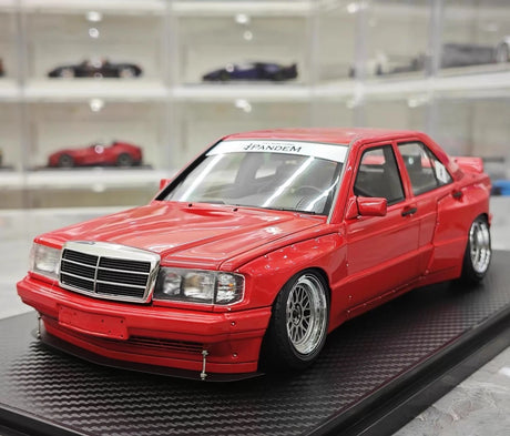 [Ignition] 1:18 Mercedes-Benz 1990 190E Pandem Rocket Bunny Red Model Car Resin