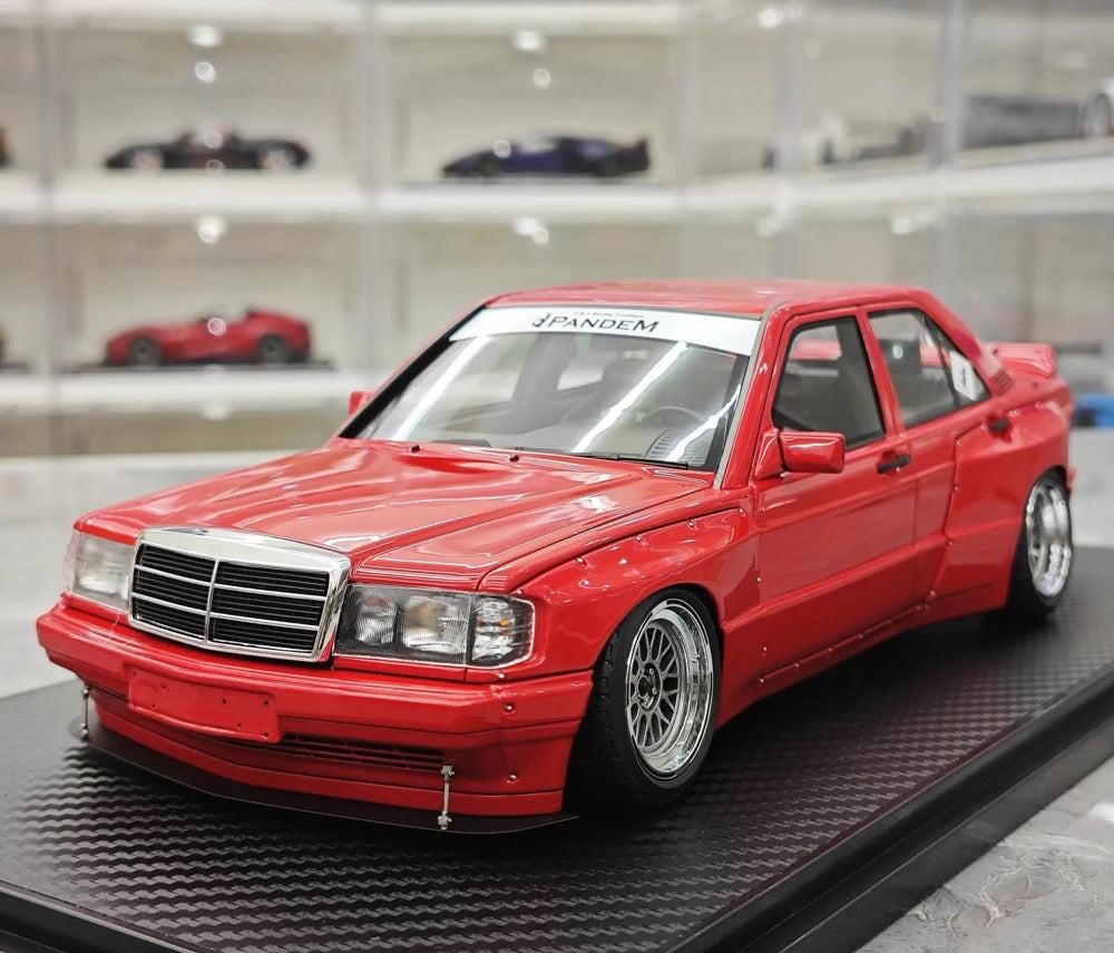 [Ignition] 1:18 Mercedes-Benz 1990 190E Pandem Rocket Bunny Red Model Car Resin
