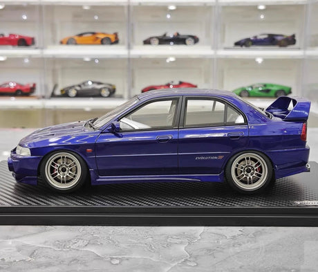 [Ignition] 1:18 Mitsubishi 1997 Lancer Evo IV Blue Model Car Resin