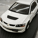 Ignition Mitsubishi 2004 Lancer Evolution VIII MR JDM White 1:18 – Verzamelbare Resin Modelresin