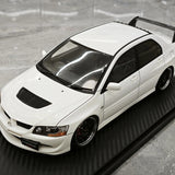 Ignition Mitsubishi 2004 Lancer Evolution VIII MR JDM White 1:18 – Verzamelbare Resin Modelresin