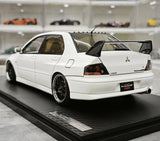 Ignition Mitsubishi 2004 Lancer Evolution VIII MR JDM White 1:18 – Verzamelbare Resin Modelresin