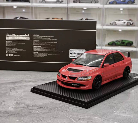 Ignition Mitsubishi 2004 Lancer Evolution VIII MR Red 1:18 – Verzamelbare Resin Modelresin Hars