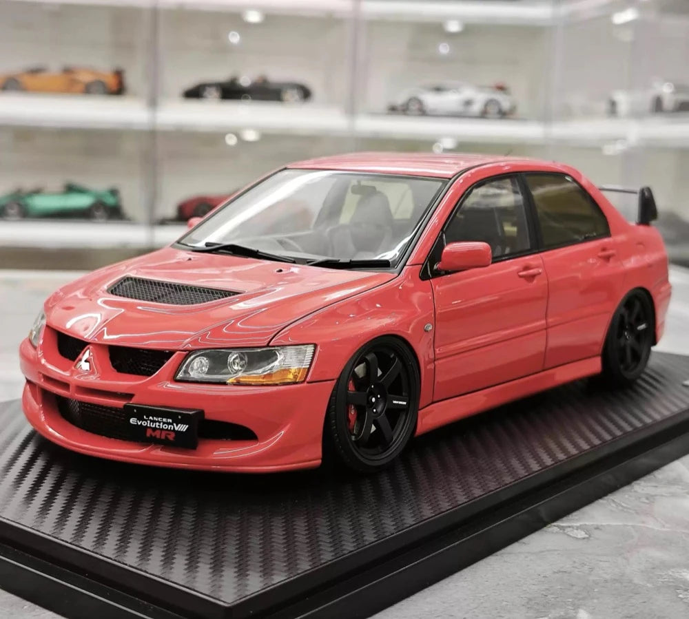 Ignition Mitsubishi 2004 Lancer Evolution VIII MR Red 1:18 – Verzamelbare Resin Modelresin Hars