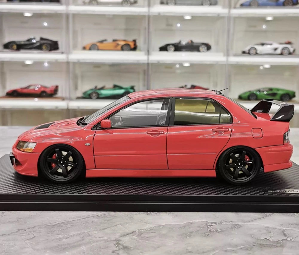 Ignition Mitsubishi 2004 Lancer Evolution VIII MR Red 1:18 – Verzamelbare Resin Modelresin Hars