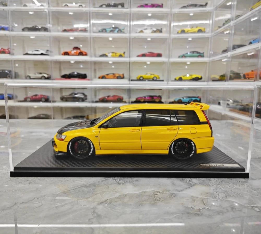 [Ignition] 1:18 Mitsubishi 2005 Lancer Evo IX Wagon gul modellbil harts