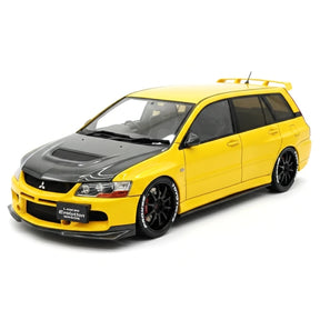 [Ignition] 1:18 Mitsubishi 2005 Lancer Evo IX Wagon gul modellbil harts