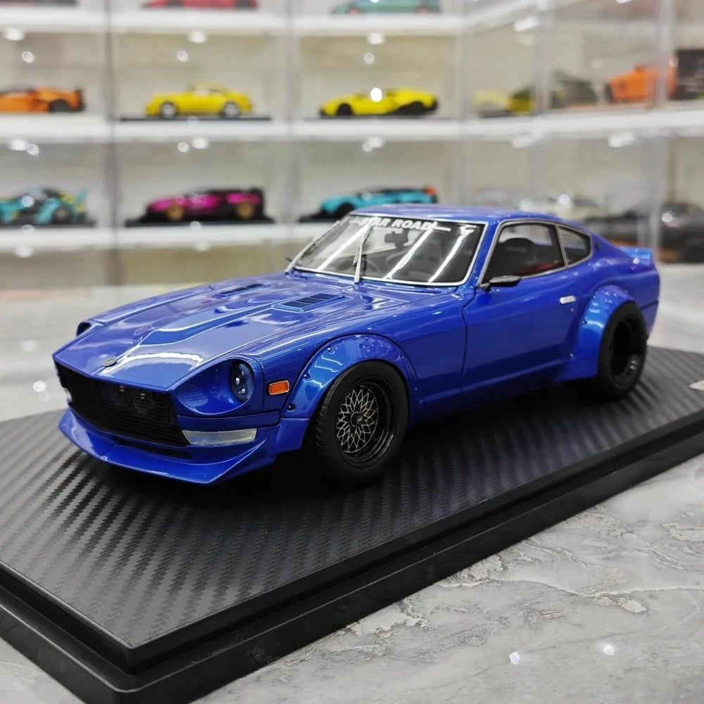 [Ignition] 1:18 Nissan 1969 Fairlady 240Z S30 blå modellbil resin