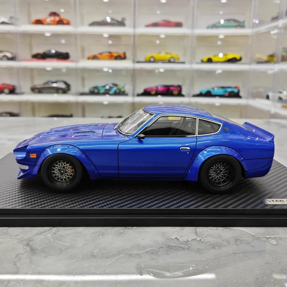 [Ignition] 1:18 Nissan 1969 Fairlady 240Z S30 blå modellbil resin