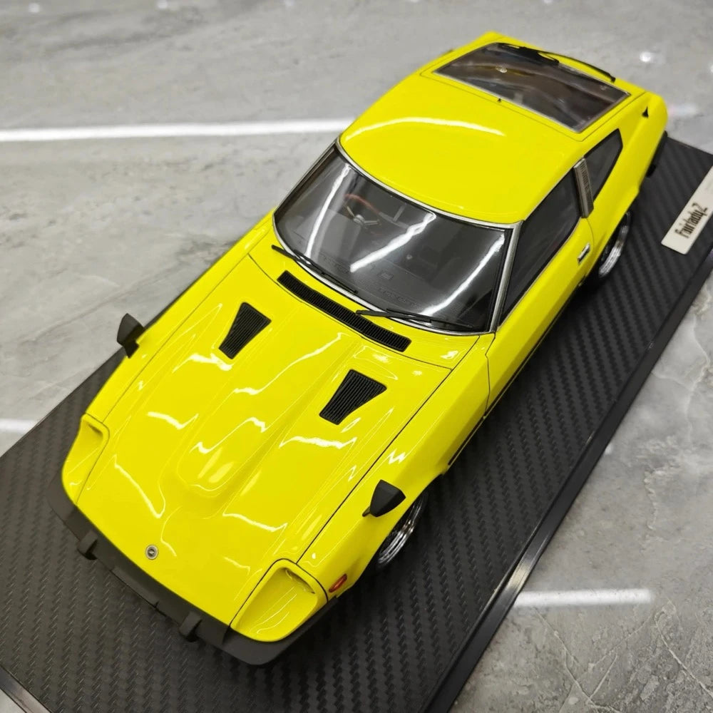 [Ignition] 1:18 Nissan 1969 Fairlady Z S130 giallo modellino di auto resina