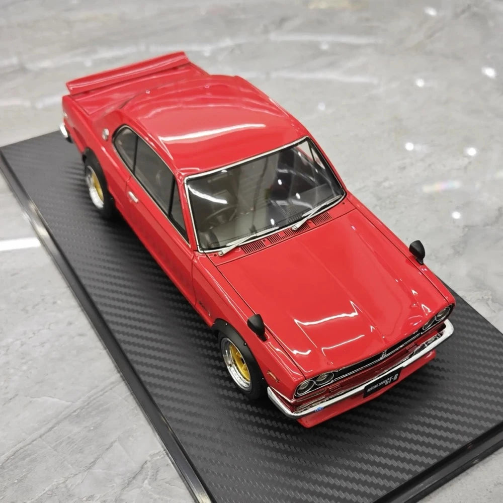 [Ignition] 1:18 Nissan 1970 Skyline 2000 GT-R KPGC10 Red Model Car Resin