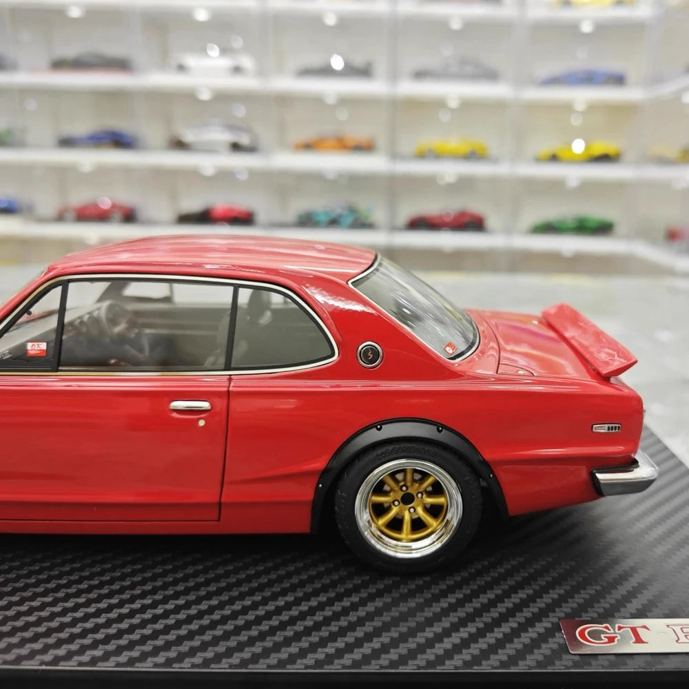 [Ignition] 1:18 Nissan 1970 Skyline 2000 GT-R KPGC10 Red Model Car Resin