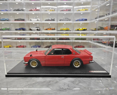 [Ignition] 1:18 Nissan 1970 Skyline 2000 GT-R KPGC10 Red Model Car Resin